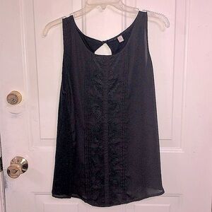 Black top with detailing